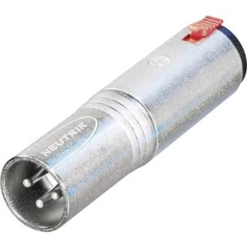Image of Neutrik NA3MJ XLR adapter XLR plug - Jack socket 6.35mm Stereo