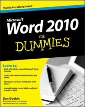 Image of Word 2010 for dummies by Dan Gookin