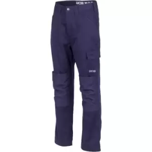 Image of JCB Essential Cargo Work Trousers Navy - 28" Waist / Regular Leg