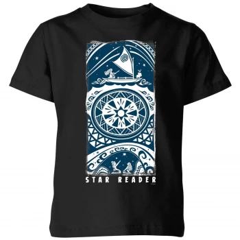 image of Moana Star Reader Kids T-Shirt - Black - 11-12 Years