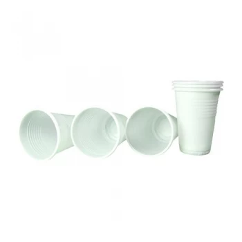 image of Seco Biodegradable Plastic Cups 7oz Pack of 100 BC7-WH