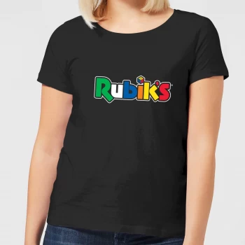 image of Rubik's Core Logo Womens T-Shirt - Black - M