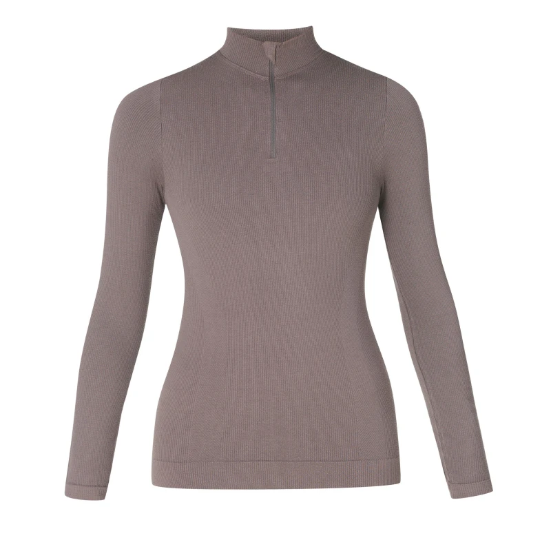 Image of Sweaty Betty Womens Mindful 1/4 Zip Fleece taupe brown female 12 (M)