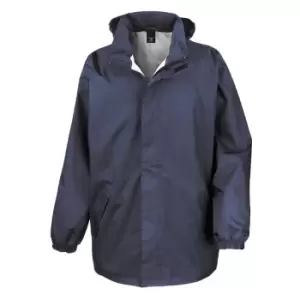 image of Result Mens Core Midweight Waterproof Windproof Jacket (3XL) (Navy Blue)