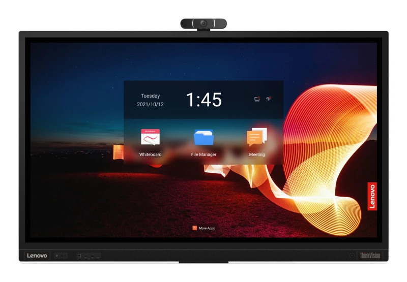 Image of Lenovo ThinkVision T65 computer monitor 165.1cm (65") 3840 x 2160 pixels 4K Ultra HD LED Touch Screen Black 62F2WA1CEK