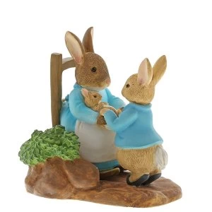 image of At Home with Mummy (Peter Rabbit) Figurine