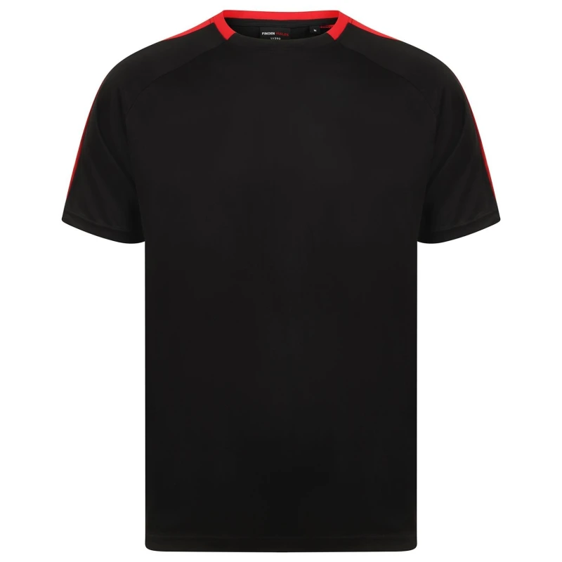 Image of Finden & Hales Mens Team T-Shirt in True Black Size: Large True Black Male L