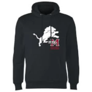 image of East Mississippi Community College Lion and Logo Hoodie - Black