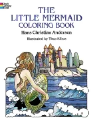 Image of little mermaid coloring book