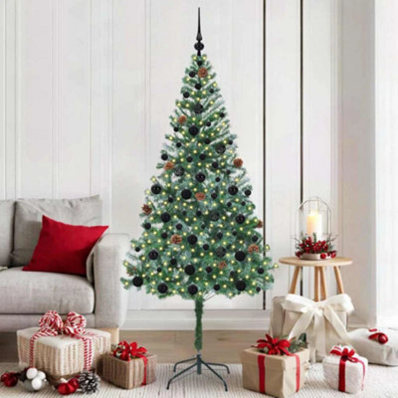 Image of Vidaxl Artificial Christmas Tree With Stand Green 180 Cm Pvc And Steel