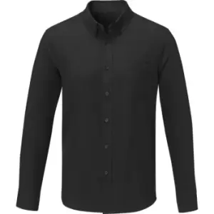 image of Elevate Mens Pollux Long-Sleeved Shirt (4XL) (Solid Black)