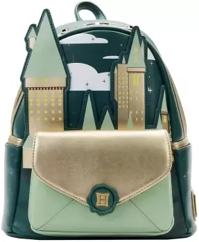 Image of Harry Potter Loungefly - Golden Hogwarts castle Mini backpacks multicolour