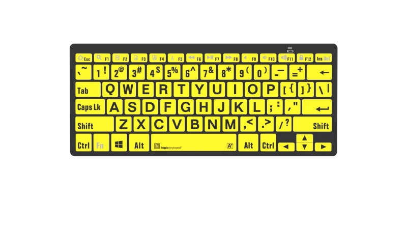 Image of Logickeyboard LKB-LPBY-BTON-UK keyboard Home Bluetooth QWERTY English