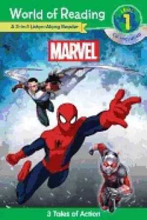 Image of world of reading marvel marvel 3 in 1 listen along reader 3 tales of action