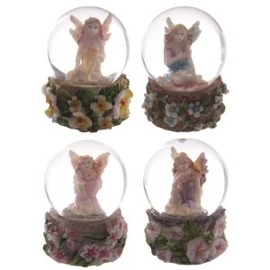 Image of Flower Fairy Mini Waterball (Pack Of 4) Snow Globe