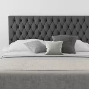 Image of Monroe Upholstered Headboard, Plush Velvet, Steel - Headboard 60cm Size Single (90x190)
