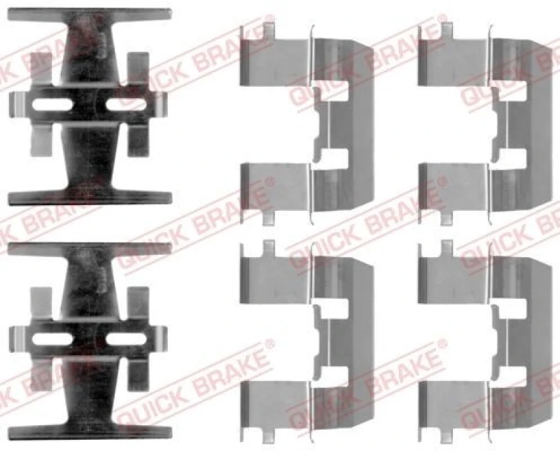 Image of QUICK BRAKE Brake pad fitting kit QUICK BRAKE 109-1208