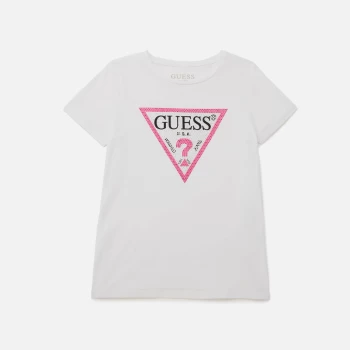 Image of Guess Girls Short Sleeve T-Shirt - True White - 12 Years