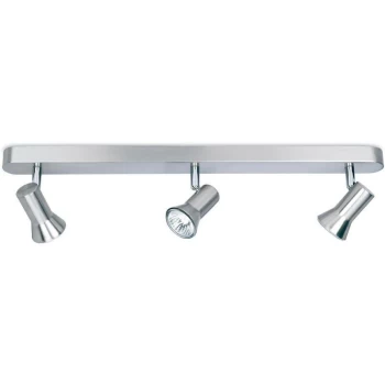 image of Firstlight Magnum - 3 Light Spotlights Bar Brushed Steel, GU10