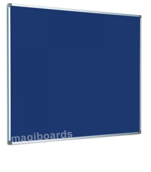 Image of Magiboards Slim Frame Felt Noticeboard Blue 2400x1200mm