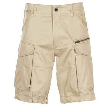 image of G-Star Raw ROVIC ZIP LOOSE 1/2 mens Shorts in Beige - Sizes US 30,US 31,US 32,US 33,US 34