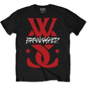 Image of While She Sleeps - Brainwashed Logo Unisex Small T-Shirt - Black