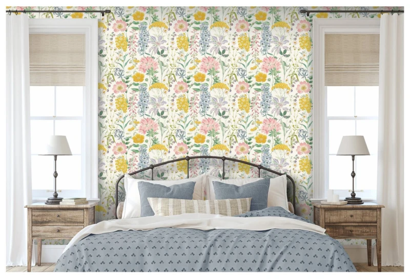 Image of RHS RHS Country Garden Cream Wallpaper