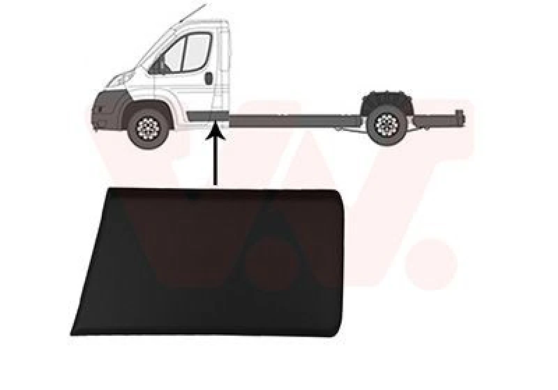 Image of VAN WEZEL Trim / Protective Strip, sidewall VAN WEZEL 1652425