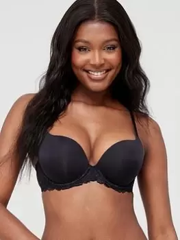 Image of DORINA Claire Super Push Up Demi Bra - Black, Size 32A, Women