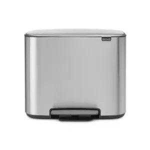 Image of Brabantia Bo Pedal Bin, 11 + 23L, Matt Steel Fingerprint Proof