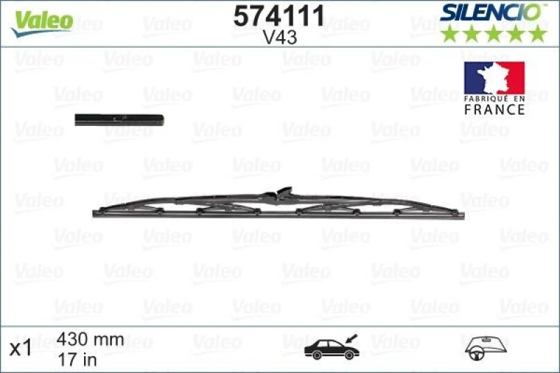 Image of Wiper blade VALEO 574111