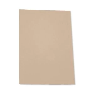 image of 5 Star A4 Square Cut Folder Recycled Pre-punched 250gsm Buff Pack of 100