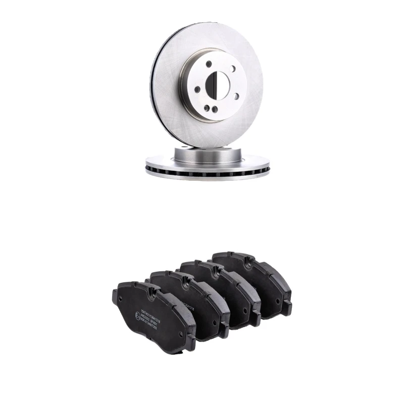 Image of RIDEX 3405B3469 Brake disc and pads set Brake Disc Type: Vented Brake Set,disc brakes (3405)