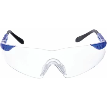 Image of Oberon Blue Clear Lens Spectacles - Sitesafe
