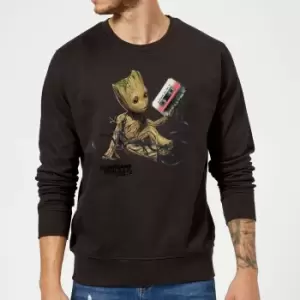 Image of Guardians Of The Galaxy Groot Tape Christmas Jumper - Black - 3XL