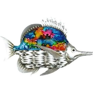 image of Country Living Hand Painted Metal Fish