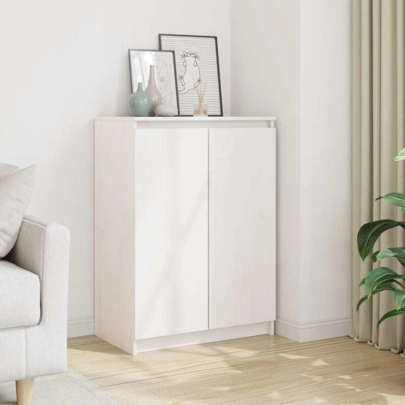 Image of VIDAXL Sideboard White 60x36x84cm Solid Pinewood Vidaxl 8720286608098