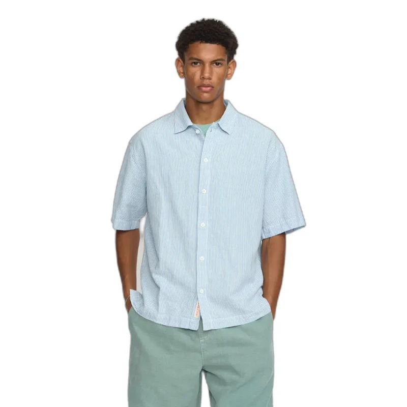 Image of Revolution Oversized short-sleeve shirt Revolution Bleu Unisex S