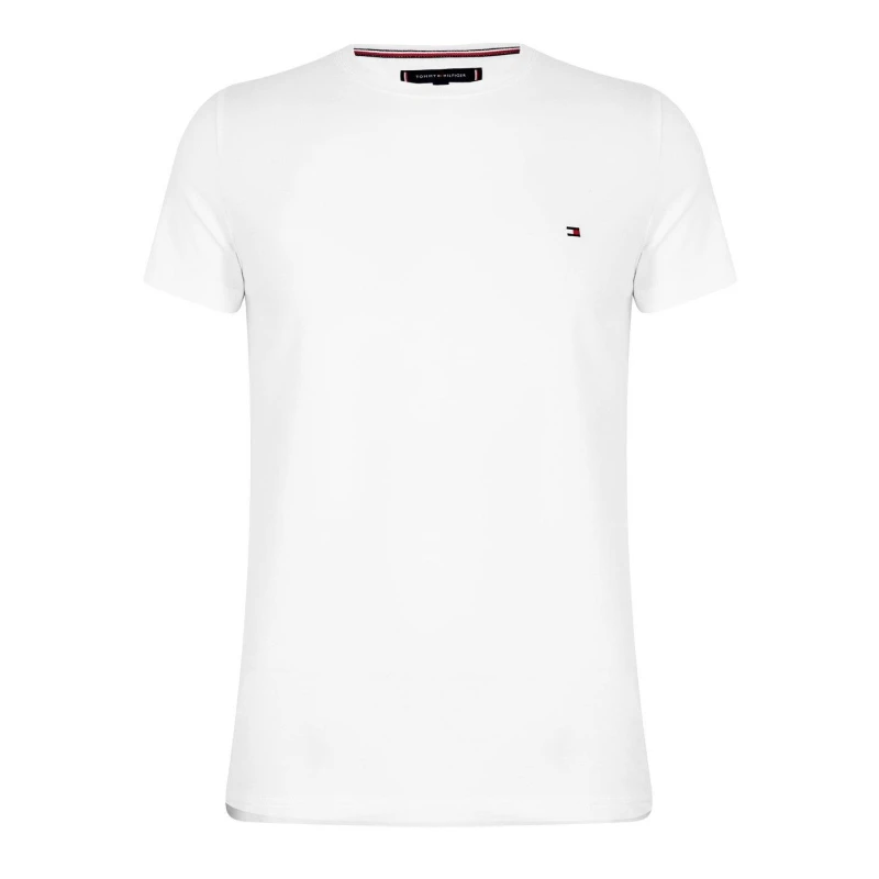 Image of Tommy Hilfiger Stretch Slim Fit T-Shirt - White White 2XL