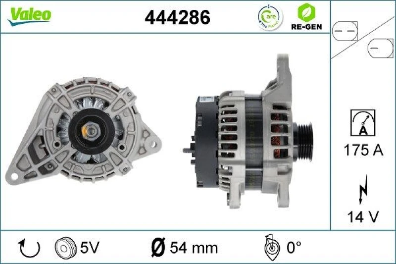 Image of Alternator VALEO 444286