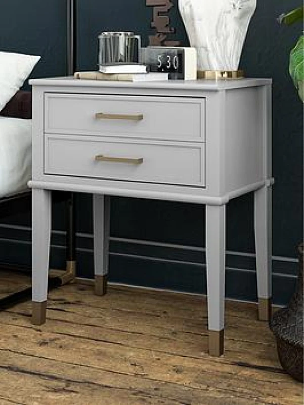 Image of Cosmoliving By Cosmopolitan Westerleigh End Table Light Grey WUMGV Unisex