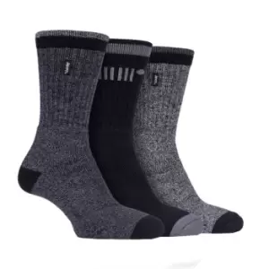 image of Jeep 3 Pack Boot Socks Mens - Grey