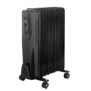 image of Jack Stonehouse Oil Filled Radiator - 2000W - Black