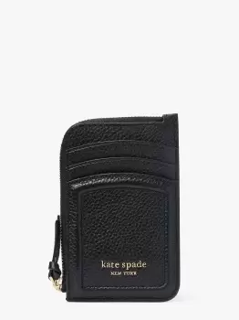 Image of Knott Zip Cardholder - Black - One Size