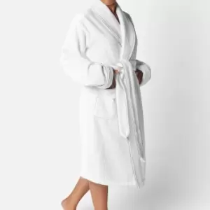 ESPA Waffle Bath Robe - White - S/M