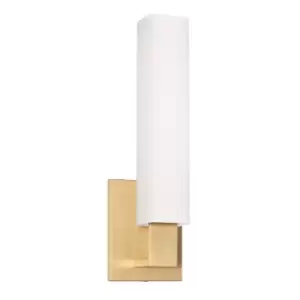Image of Livingston 1 Light Bath Bracket Brass, Glass