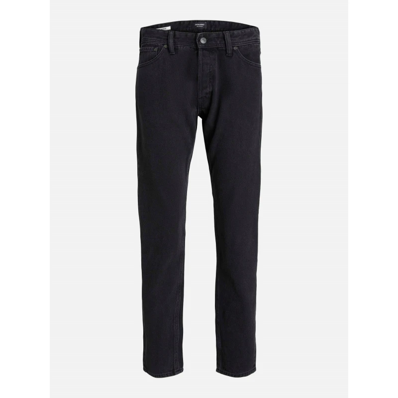 Image of Jack and Jones Mens Chris Plus Size Wide Leg Jeans Black Denim male 44W R