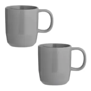 image of Typhoon Cafe Concept Set Of 2 Mugs 350Ml -dark Grey