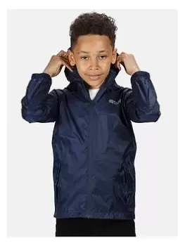 image of Regatta Kids Stormbreak Waterproof Jacket, Navy, Size 13-14 Years, Women