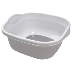 Image of Addis Premium Soft Touch Washing Up Bowl, White / Grey, 32x15.5cm